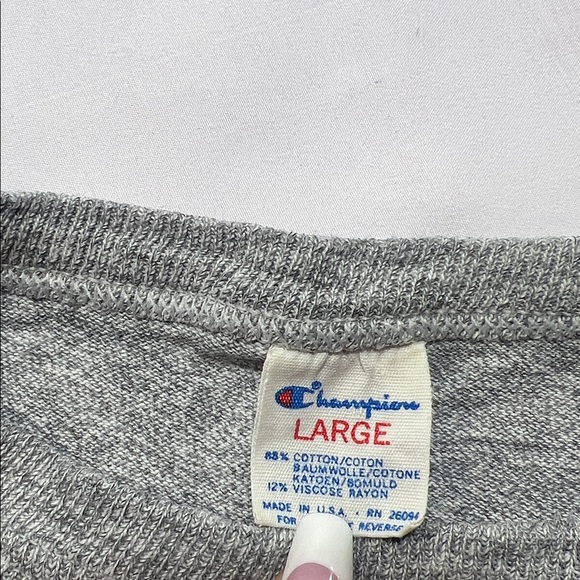 Vintage Champion Harvard Tennis T Shirt Single Stitch Made USA Large - Picture 2 of 9